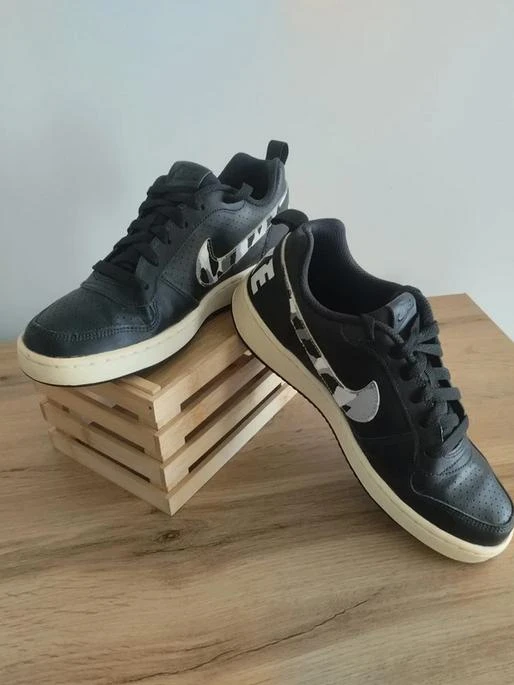 Nike Court Borough Low GS 38.5 Pretas